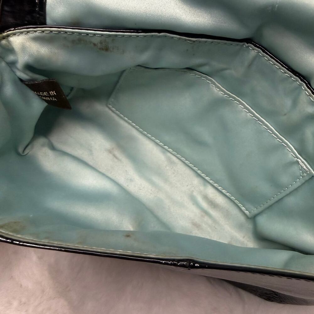 COACH Patent Leather Black Mini Purse Wristlet - Picture 5 of 6